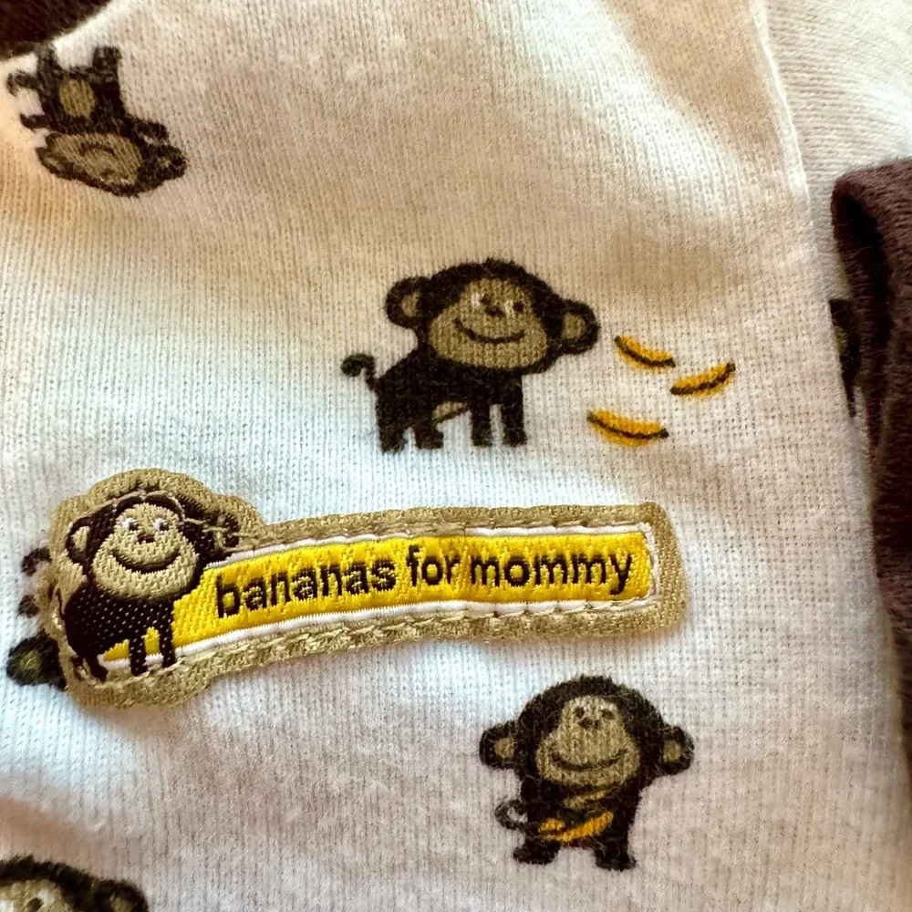 Gerber Carters Baby Sleepers Bundle 0-3M 3M‎ Cotton Footed Pajamas Floral Monkey